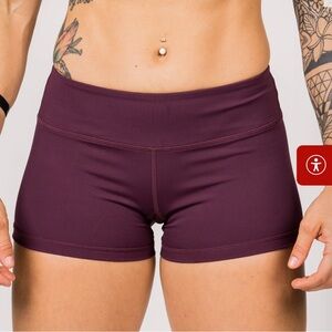 SAVAGE BARBELL Booty Shorts Wine Women's Size M